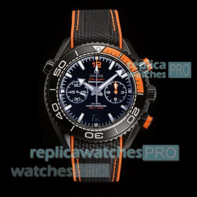 N1 Factory Omega Seamaster Planet Ocean 600M Black Ceramic Swiss 9900 Clone Watch 